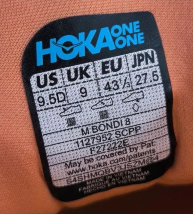 کتونی هوکا باندی 8 ویتنامی وارداتی - سایز 38 تا 45 - Hoka Bondi 8