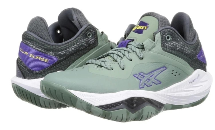 کتونی آسیکس نواسورج مخصوص والیبال، بسکتبال و ورزش های سالنی ویتنامی وارداتی - سایز 40 تا 45 - Asics Nova Surge Low