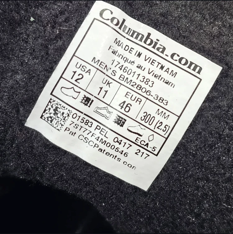 بوت ضدآب کلمبیا فایرکمپ کیفیت مستر - سایز 40 تا 45 - Columbia Firecamp