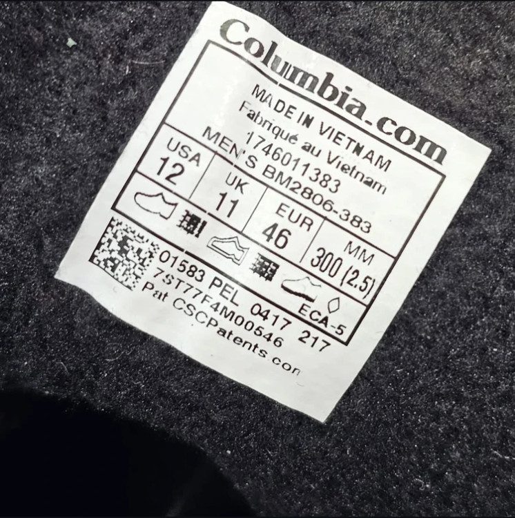 بوت ضدآب کلمبیا فایرکمپ کیفیت مستر - سایز 40 تا 45 - Columbia Firecamp