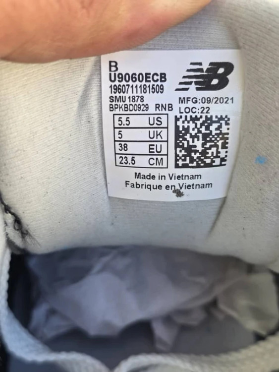 کتونی نیوبالانس 9060 کیفیت مستر - سایز 38 تا 41 - New Balance 9060