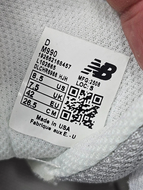 کتونی نیوبالانس 990 کیفیت مستر - سایز 40 تا 45 - New Balance 990