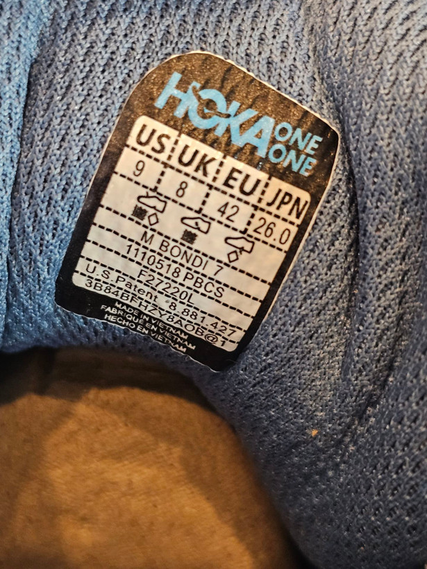 کتونی هوکا باندی 7 کیفیت مستر - سایز 40 تا 45 - Hoka Bondi 7