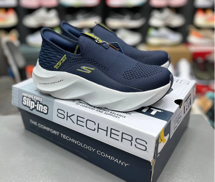 کتونی اسکیچرز اسلیپ اینز کربن بدون بند کیفیت مستر - سایز 40 تا 45 - Skechers Slip-ins Carbon